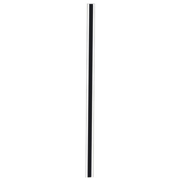 Modern Black Outdoor Waterproof Aluminum Long LED Strip Wall lamp For Porch, H39.4"