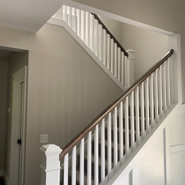 Interior house paint, new trim and remove popcorn in part of the house.