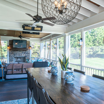 A Long Porch - For Dining & Relaxing