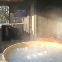Cedar Hot Tub Partially Below Grade - Products