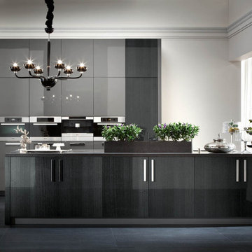 Luxury Dark Black Modern Kitchen By Darash Collection