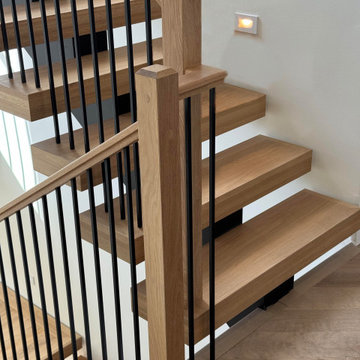 Project #139 | Four Story Modern Floating Staircase