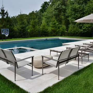 Clean and Modern Swimming Pool with Spa