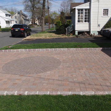 Paver Driveway and Stone Siding