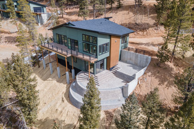Inspiration for a contemporary home design remodel in Denver