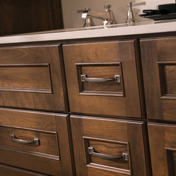 Dual Sink Master Bath with Furniture Styled Bathroom Vanity