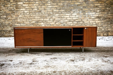 George Nelson-designed walnut credenza