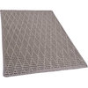 Luxurious Kasbah Diamond Pattern Indoor/Outdoor Rug, Shale, 10x12