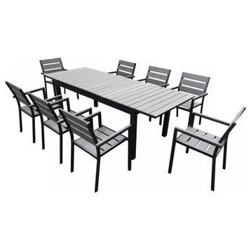 Renava Marina Gray Outdoor Dining Table Set