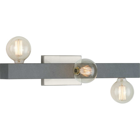 Progress Lighting P300319 Mill Beam 3 Light 24"W Bathroom Vanity - Brushed