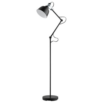 Eglo 203517A Thornford 60" Tall Floor Lamp - Matte Black / Chrome