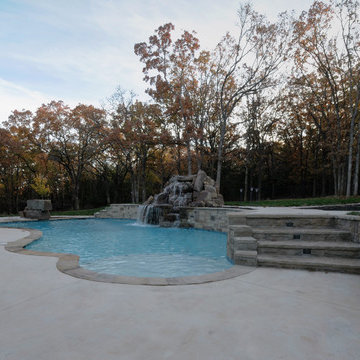 Custom Pool & Waterfall with Grotto.