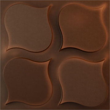 Clover EnduraWall 3D Wall Panel, 19.625"Wx19.625"H, Aged Metallic Rust