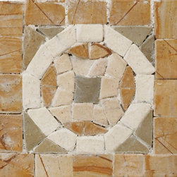 Clear Green and Veined Beige - Tile