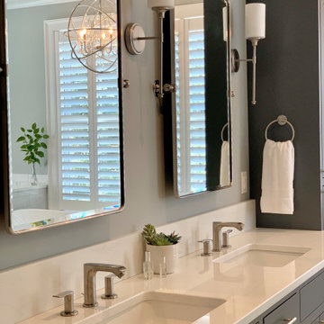 Detailed tile master bath