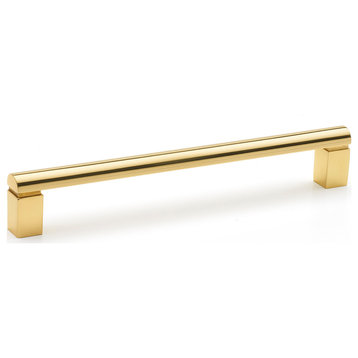 Alno A430-8 Vogue 8" Center to Center Modern Luxe Solid Brass - Unlacquered