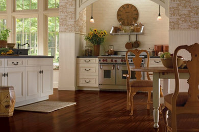 Example of a transitional kitchen design in Other