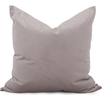 HOWARD ELLIOTT BELLA Pillow Throw 24x24 Ash Gray Polyester Velvet