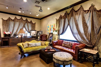 Eclectic living room photo in Other