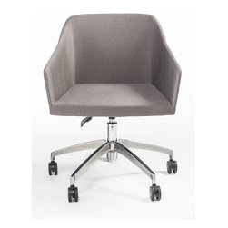 Kets 5-Ways Swivel Office Armchair by B&T - Armchairs And Accent Chairs