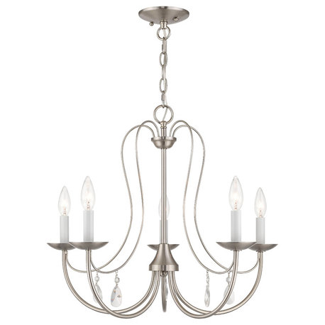 Mirabella 5-Light Chandelier, Brushed Nickel