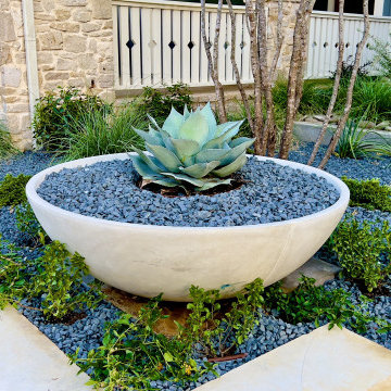 Modern Frontyard Landscape Design | Plano Texas Landscape | Alterra Landscape De