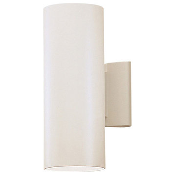Outdoor 2-Light 12" Small Wall Light in White