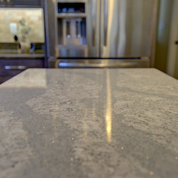 Balanced Kitchen Remodel with Dark Wood Cabinets