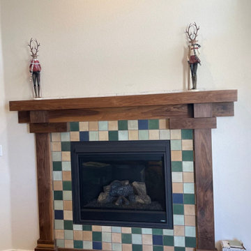 Custom Mantle in Walnut