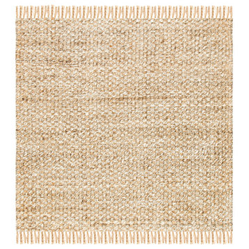 Safavieh Vintage Leather Collection NF868B Rug, Natural/Grey, 6' X 6' Square