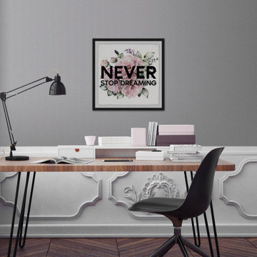 "Never Stop Dreaming III" Framed Painting Print