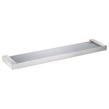 Accessory Glass Shelf - Brush Nickel