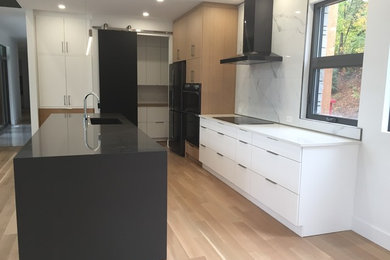 Inspiration for a large modern kitchen remodel in Ottawa