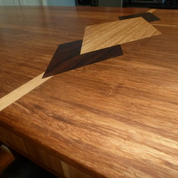 Custom bamboo wood countertop