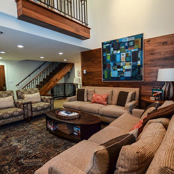 A family room featuring a Manhattan Reserve Collection Rug