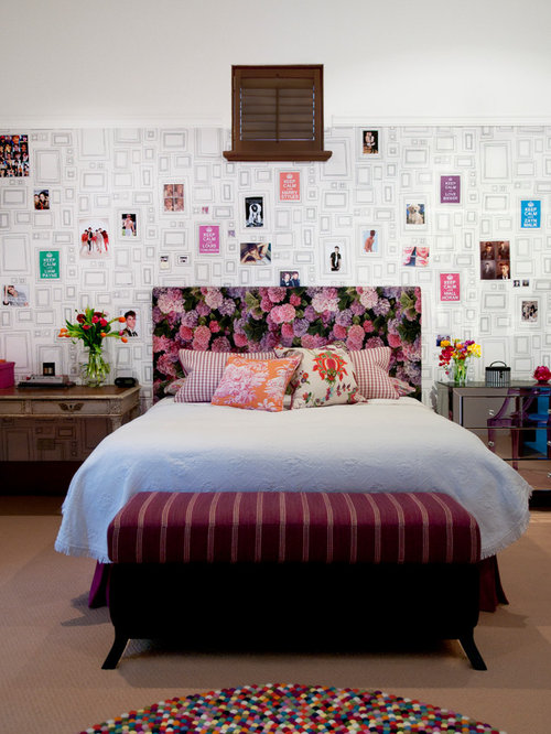 Framed Wallpaper Ideas, Pictures, Remodel and Decor