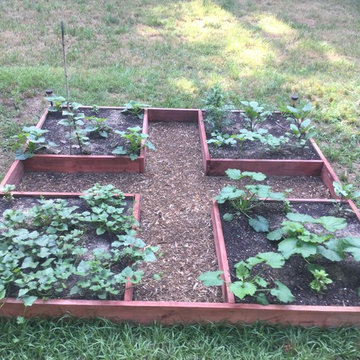 Raised bed vegetable gardens