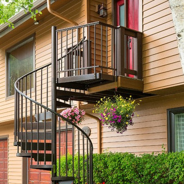 Spiral Staircase Entry Deck