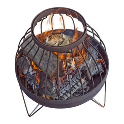 Curonian Deco - Modern Outdoor Patio Steel Fire Pit NIDA - Fire Pits