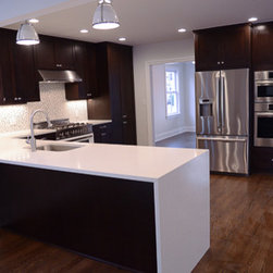 Transitional Kitchen | Dark Cabinets - Kitchen Products