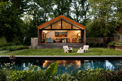 Inspiration for a contemporary home design remodel in Baltimore
