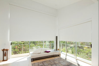 Bedroom - contemporary bedroom idea in Austin