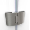 DreamLine Aqua 56-60"Wx58"H Hinged Tub Door with Extender Panel, Brushed Nickel