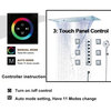 Remote Controlled Led Musical Shower System, Matte Black B - Remote Control Ligh