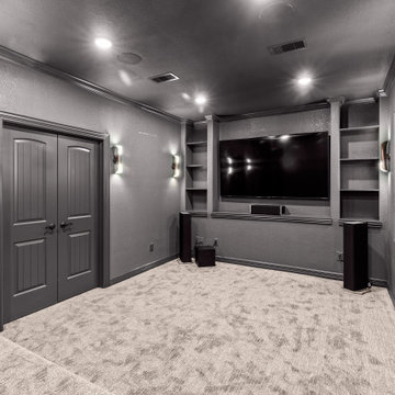 Wentworth Dr - Attic Conversation to Theater and Bathroom Remodel