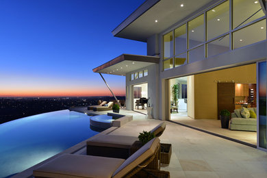 Example of a minimalist exterior home design in San Diego