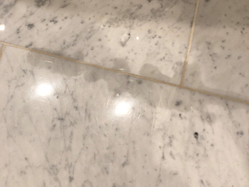 Marble Stained Help, Stains On Bathroom Floor