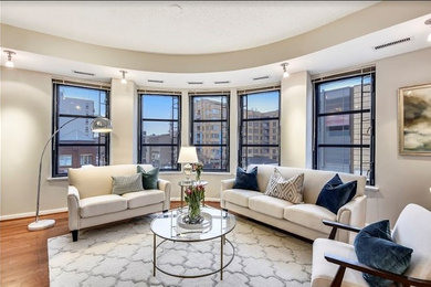 Inspiration for a contemporary living room remodel