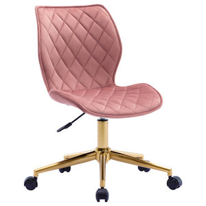 dusky pink office chair