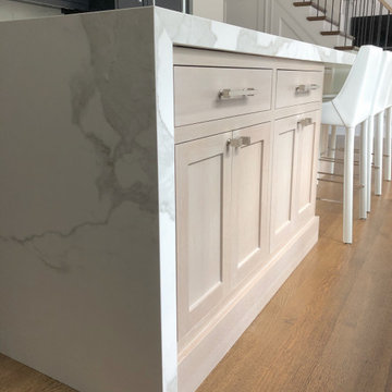 Kitchen Neolith(Sintered Stone) Estatuario silk finish, full height back splash